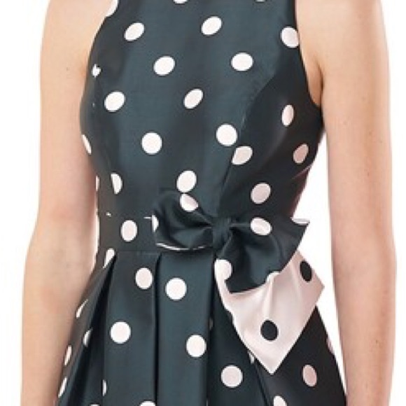 KAY UNGER Andrea Polka Dot Jumpsuit With Skirt Overlay Sz 4 - Picture 4 of 6